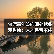 台湾青年流向海外就业 潘世伟：人才是留不住的（图4）