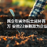 民企引省外院士奖补百万 安徽22条新政为企业寻人才（图3）