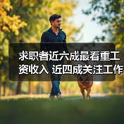 求职者近六成最看重工资收入 近四成关注工作休息时间（图1）